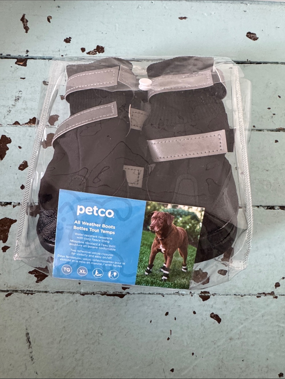 Petco Size XL All Weather Boots Ribbed w/ Neoprene base & Ribbed Top